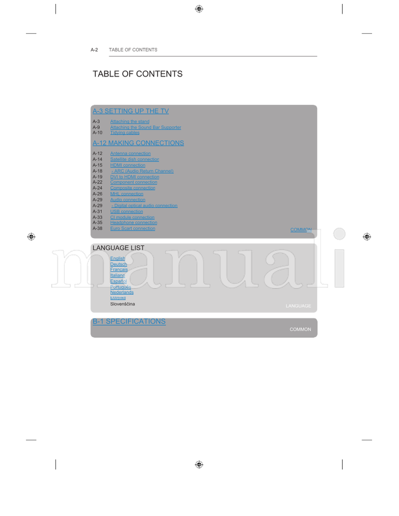 LG LB63** LB68** LB72** LB87** LB65** LB69** LB73** LB67** (364 pages) TV Operating Manual