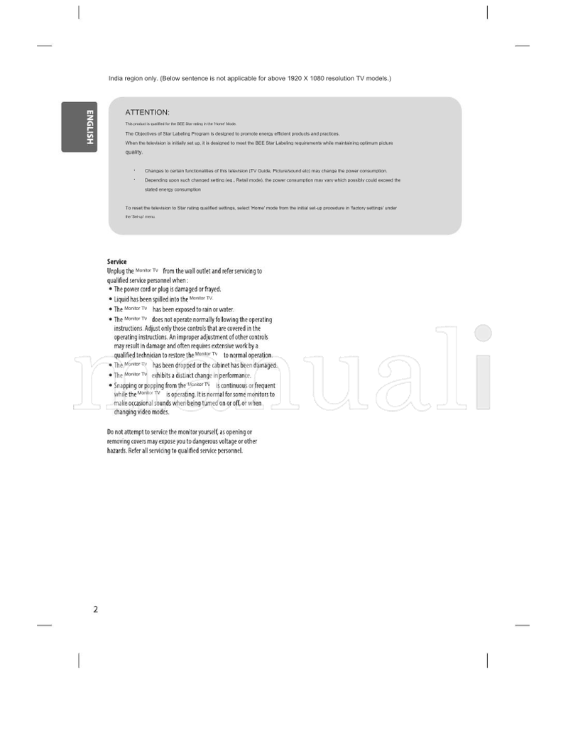 LG MFL69446153 (28 pages) TV Operating Manual