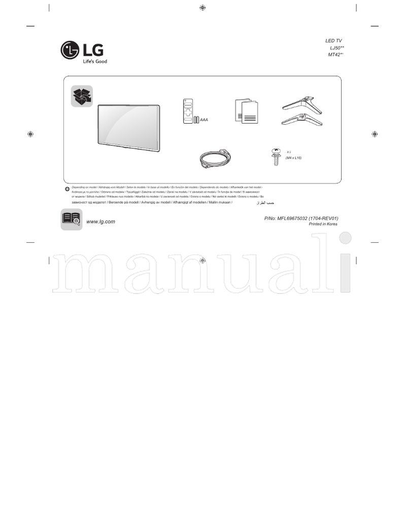 LG LJ50** MT42** MFL69675032 (32 pages) TV Operating Manual