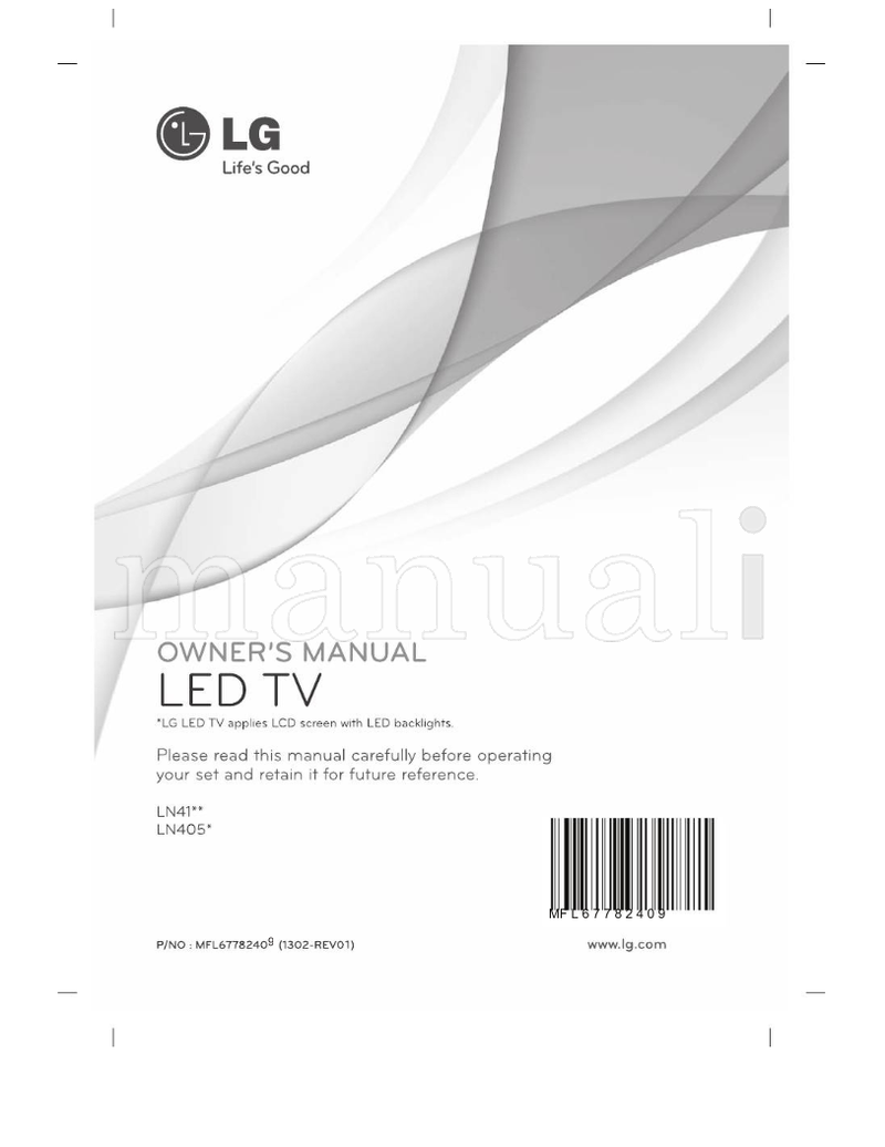 LG LN41 Series (48 pages) TV Operating Manual