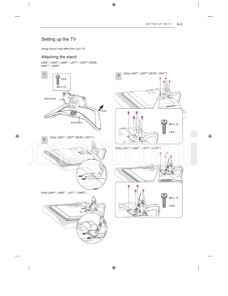 LG LA62** LA71** LN57** LA64** LA74** LN61** LA66** LN65** (100 pages) TV Operating Manual