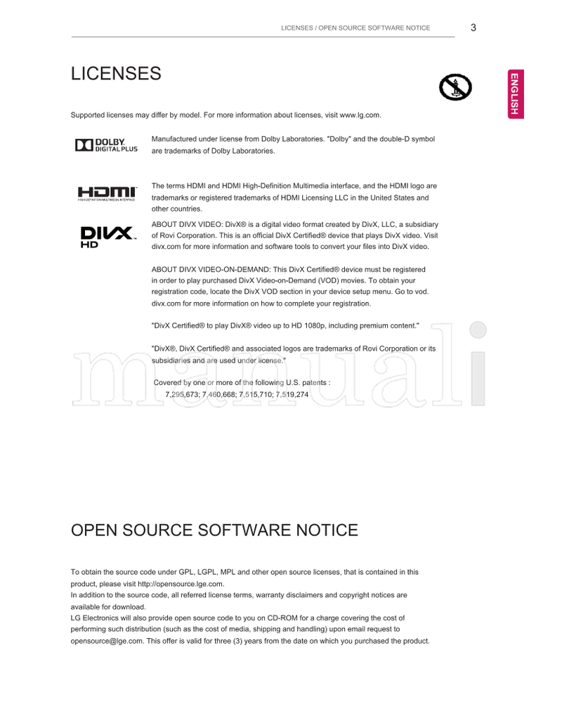 LG LT38** LT64** LT66** LT74** LT76** (42 pages) TV Operating Manual