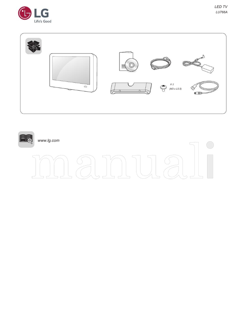 LG LU766A (34 pages) TV Operating Manual