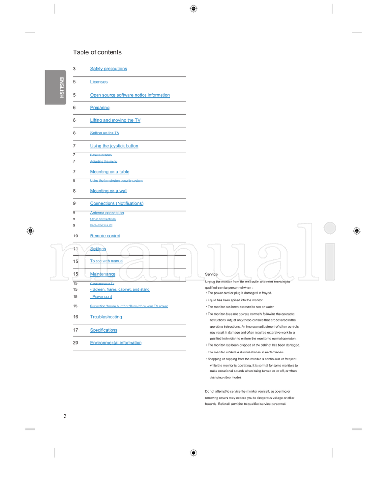 LG MT48* *MFL69357914* (44 pages) TV Operating Manual