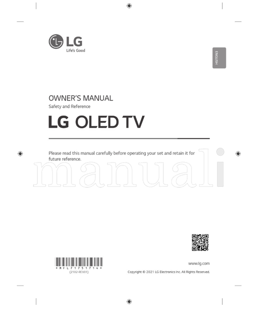 LG *MFL71751714* (77 pages) TV Operating Manual
