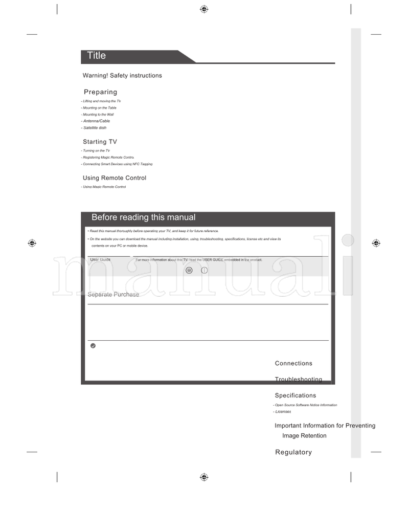 LG *MFL71751714* (77 pages) TV Operating Manual