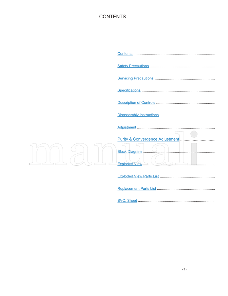 LG MC-019A RT-21FB20R RT-21FB20V (29 pages) TV Service Manual