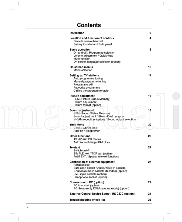 LG 3828TUL295D (36 pages) TV Operating Manual