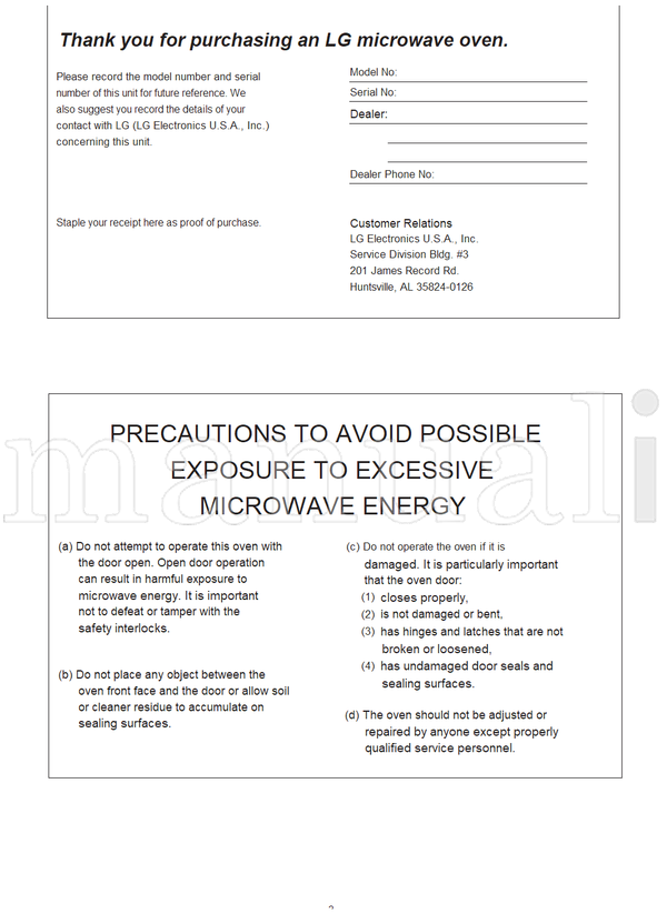 LG LMV2031ST LMV2031SB LMV2031SW MFL06317610 (32 pages) TV Operating Manual