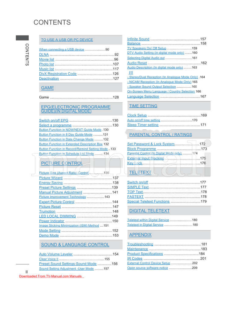 LG LSW100B LSW100BG 32LE7 32LD6 32LD7 32LD8 PSW400B PSW400BG (289 pages) TV Operating Manual