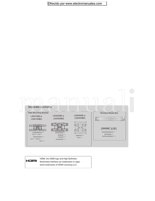 LG LSW200B LSW100B LSW200BG LSW100BG 32LD3 32LD4 32LD5 32LE3 (220 pages) TV Operating Manual