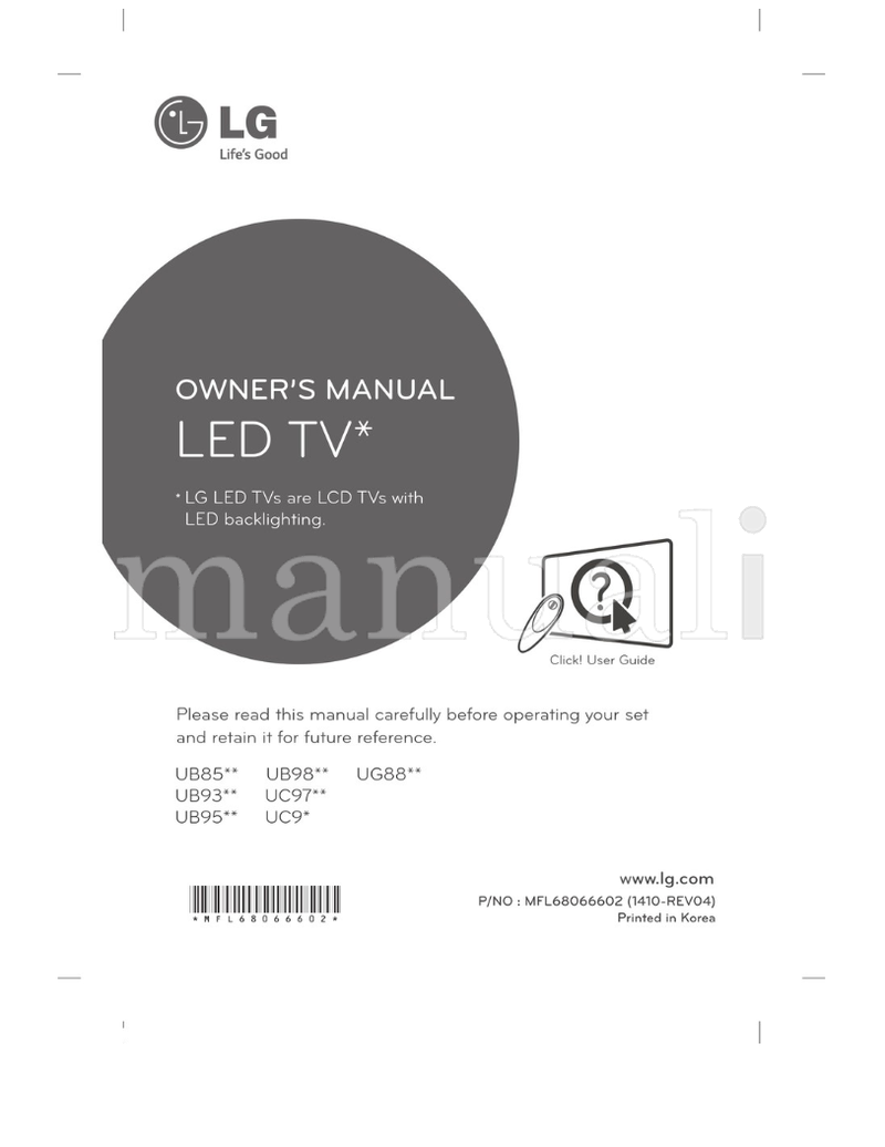 LG UC97 Series (117 pages) TV Operating Manual