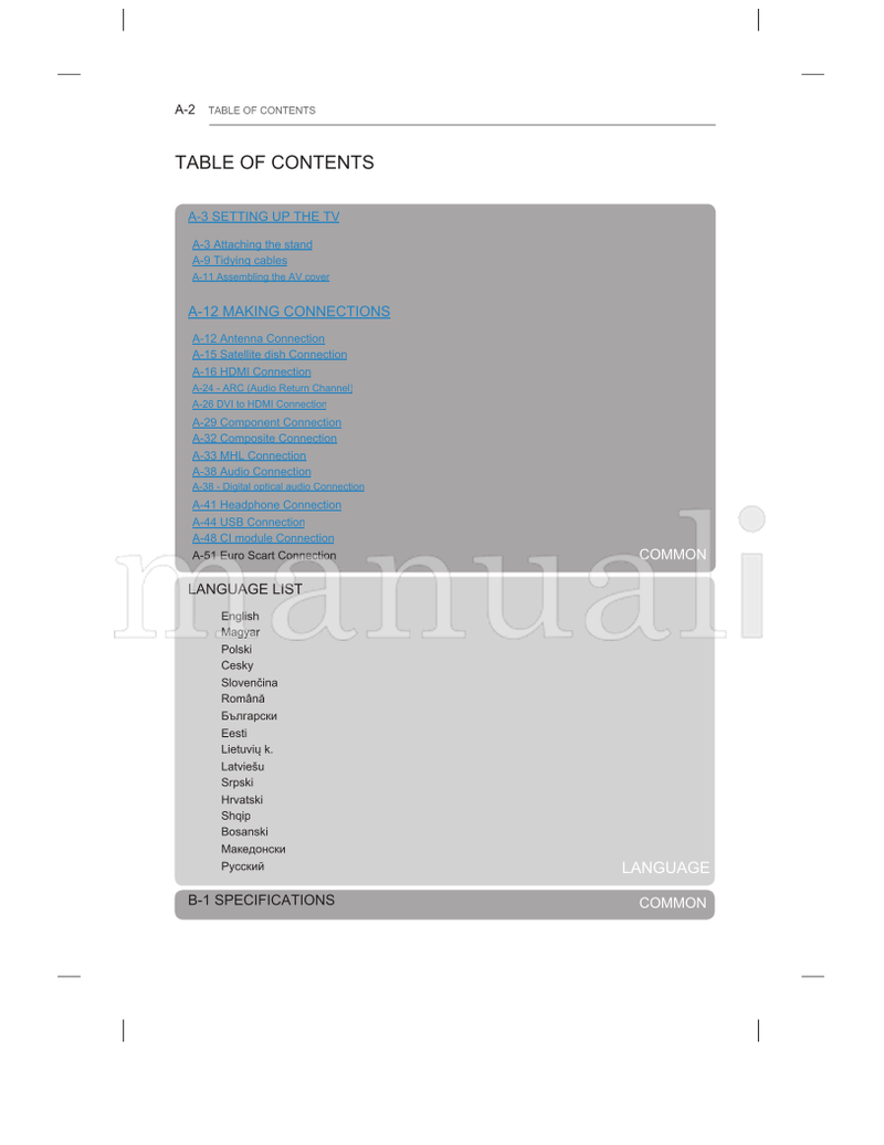 LG UC97 Series (117 pages) TV Operating Manual