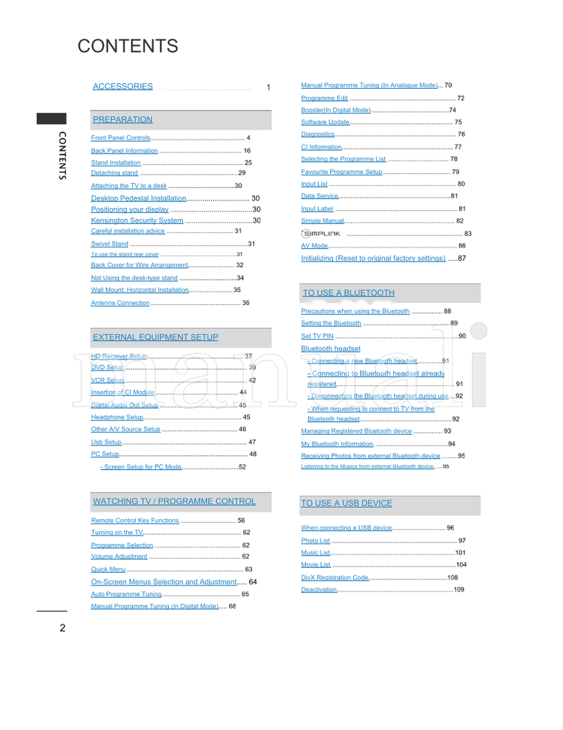 LG 47LH70** RW120 22LU50 22LU40 22LH20 22LD3 22LG31 AW-50PG60MS (194 pages) TV Operating Manual
