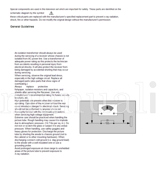 Panasonic CT-1388YD CT-1389VYD CT-2088YD CT-2089VYD CT-2788YD (70 pages) TV Service Manual