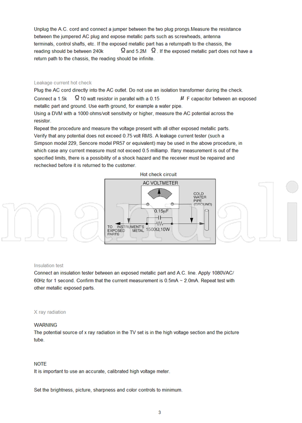 Panasonic CT27C8G (62 pages) TV Service Manual