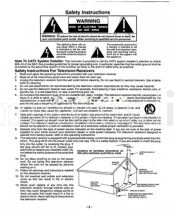 Panasonic CT-27G22 CT-27G22U CT-27S21 CT-2768S TQigAAai4a (36 pages) TV Operating Manual