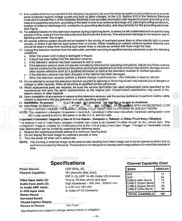 Panasonic TQB2A09431 (36 pages) TV Operating Manual