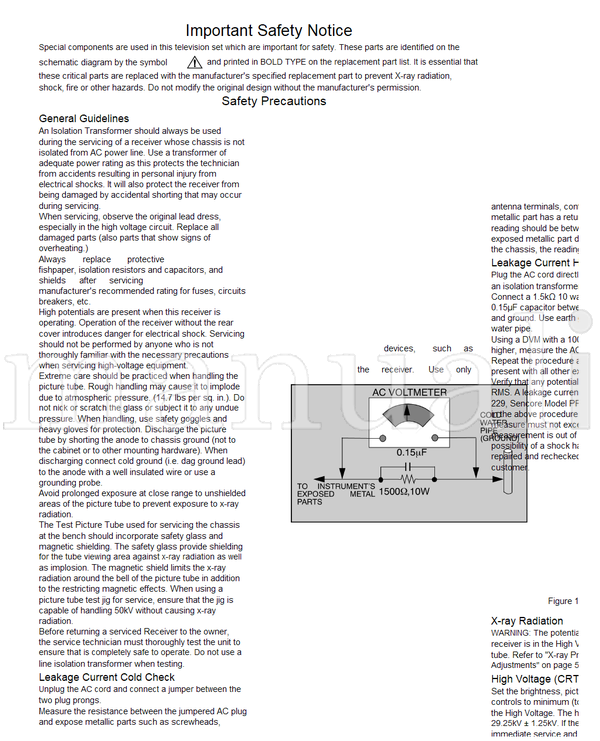 Panasonic MTNC010306C1 CT-27G7DF CT-27G7DUF CT-27G7SDF CT-27G7SDUF (28 pages) TV Service Manual