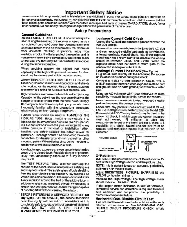 Panasonic MTC9504600A1 AEDP248 AMEDP248 CT-F29L7T ALEDP248 CT-27SF12T (48 pages) TV Service Manual