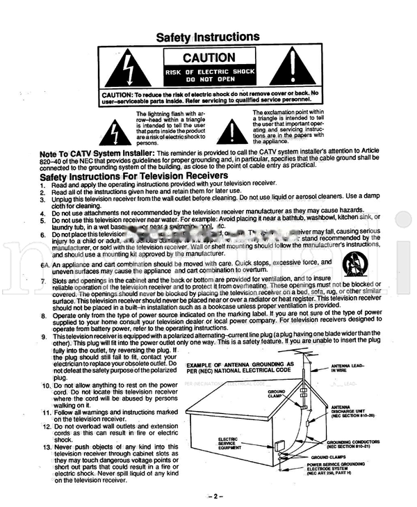 Panasonic TQB2A0726 (44 pages) TV Operating Manual