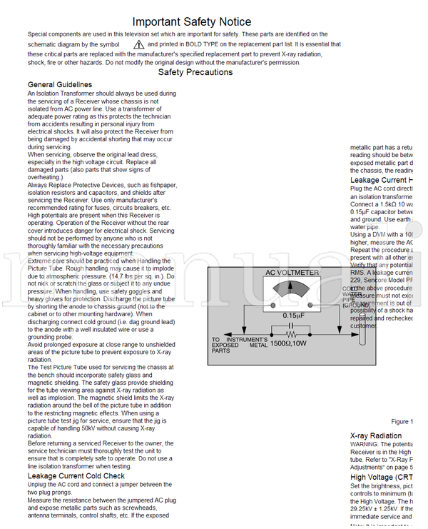 Panasonic CT-32G6E CT-32G6CE CT-32G6UE MTNC010414C1 AP364 (48 pages) TV Service Manual
