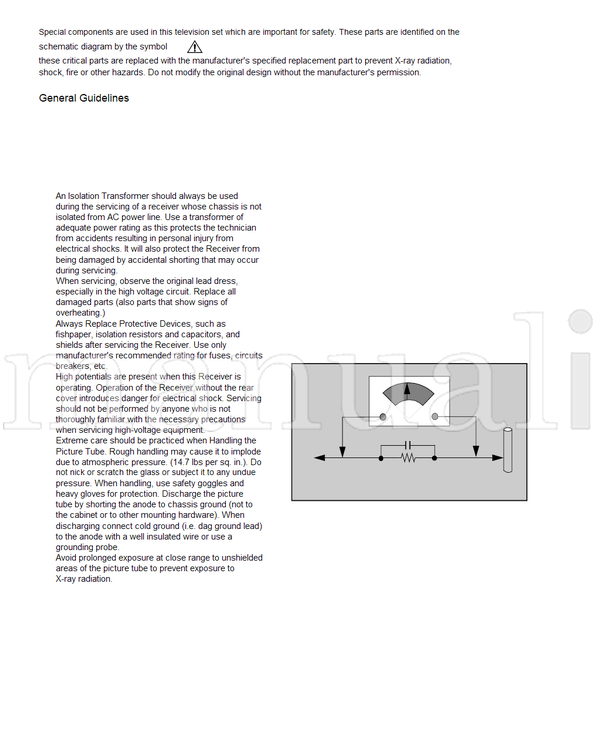 Panasonic CT-32HX40B CT-32HX40CB CT-36HX40B CT-36HX40CB MTNC000626C1 (76 pages) TV Service Manual
