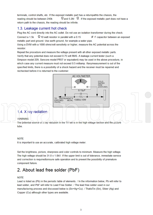 Panasonic MTNC030311A1 CT-32SC13-1U CT-32SC13-1G CT-36SC13-1U (88 pages) TV Service Manual