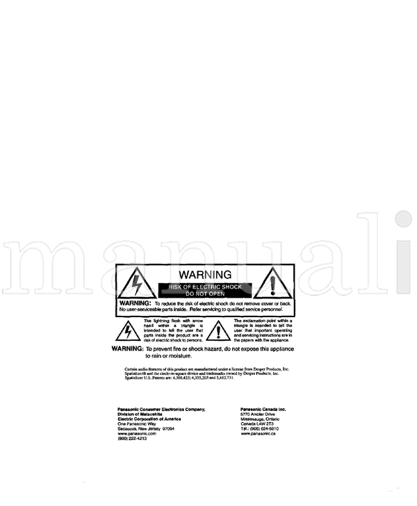 Panasonic CT-32XF56 CT-32XF56C (26 pages) TV Operating Manual