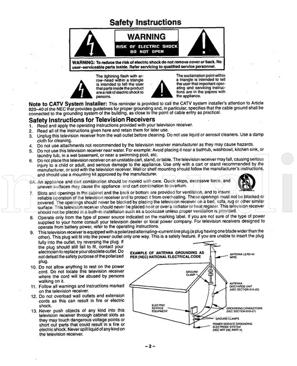Panasonic CT-35G31 TQB2AA0073 (36 pages) TV Operating Manual