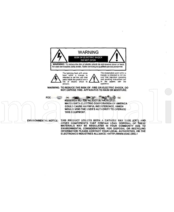 Panasonic CT-27D32 CT-32D32 CT-36D32 TQB2AA0401 (40 pages) TV Operating Manual