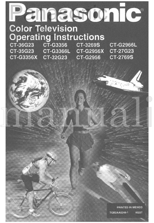 Panasonic CT-36G23 CT-G3356 CT-32695 CT-G2966L CT-35G23 CT-G3366L (32 pages) TV Operating Manual