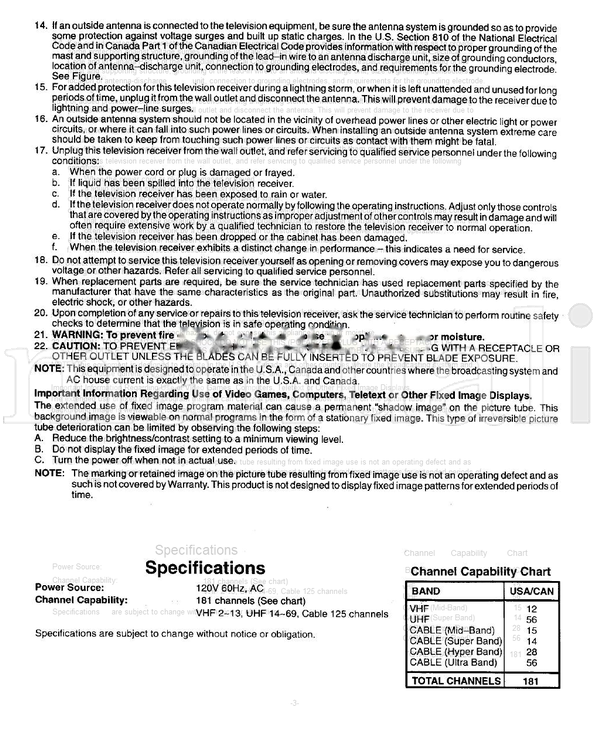 Panasonic TQB2A0914 (16 pages) TV Operating Manual