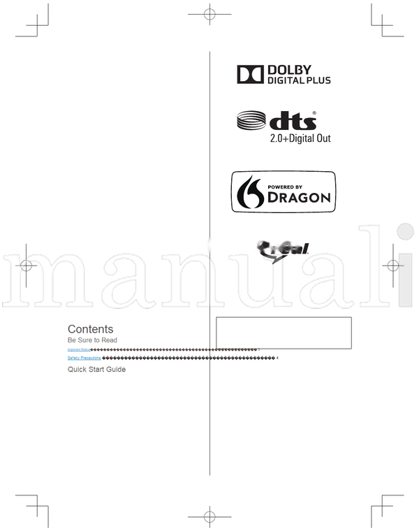 Panasonic M0515-0 CX600H TQB4GC1331 (20 pages) TV Operating Manual