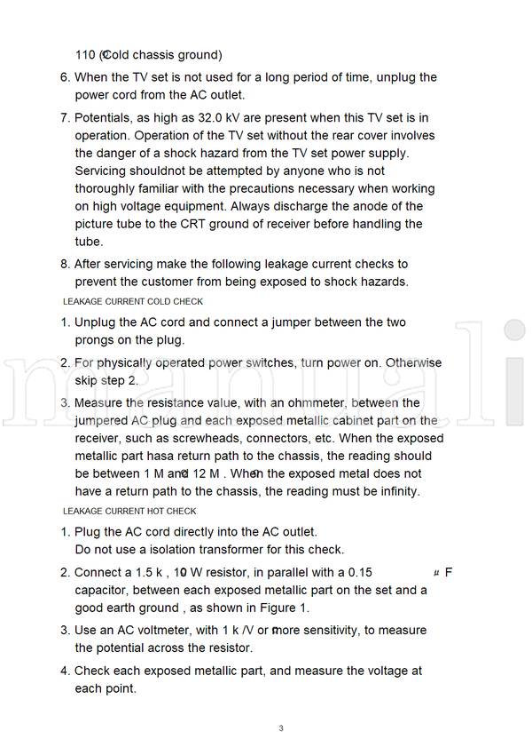 Panasonic MKE0003103C1 PV-C2780 PV-C2780-K (185 pages) TV Service Manual