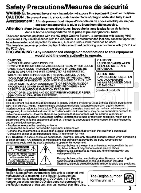 Panasonic Omnivision PVDM2791 (80 pages) TV Operating Manual