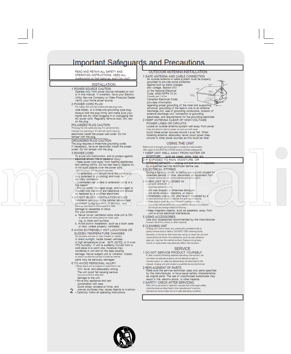 Panasonic PV-DF2002 PV-DF2702 (80 pages) TV Operating Manual