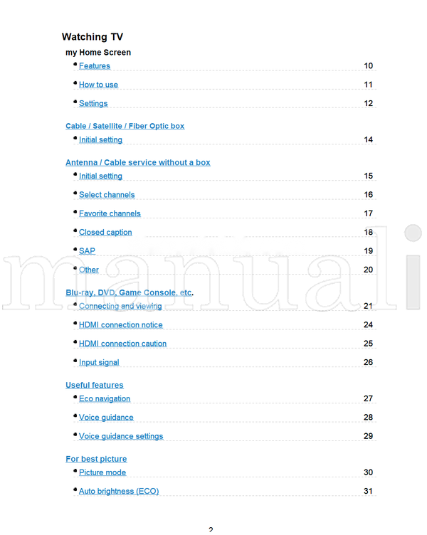 Panasonic M0213-0 (188 pages) TV Operating Manual