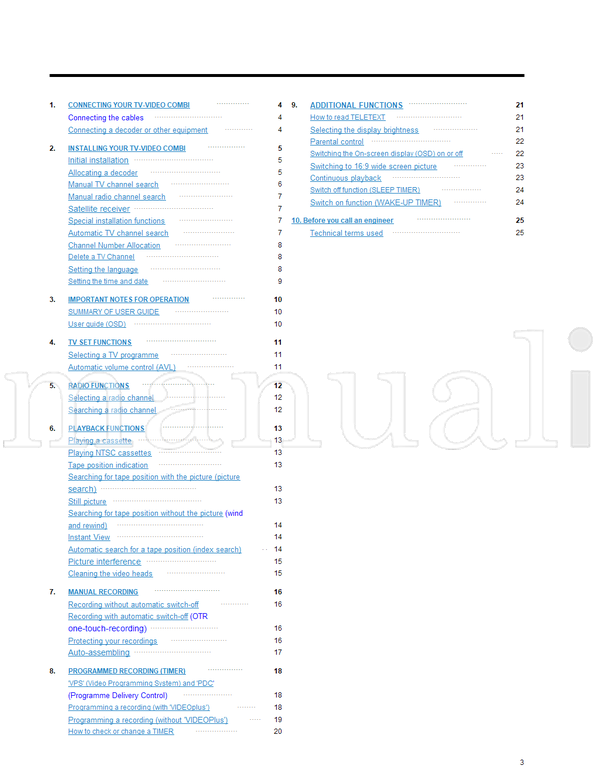 Philips 14PV34005 (28 pages) TV Operating Manual