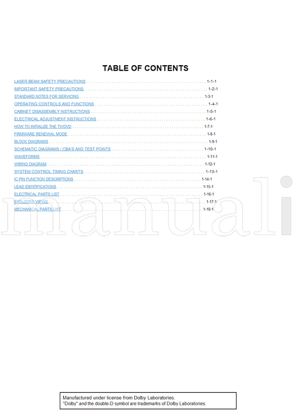 Philips 13MC3206 20MC4206 31820 31830 (79 pages) TV Service Manual