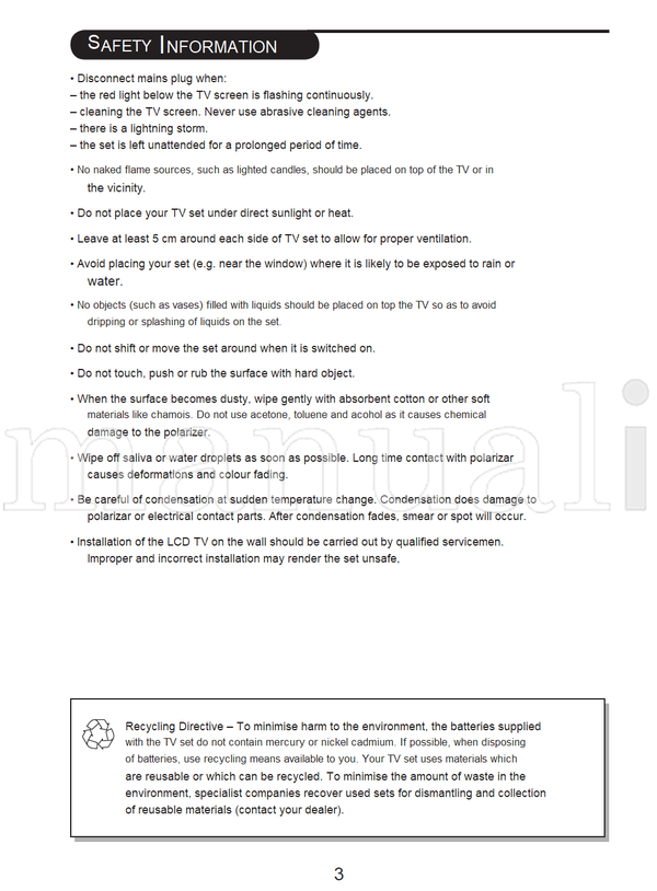 Philips 20PF8846 32991 (24 pages) TV Operating Manual