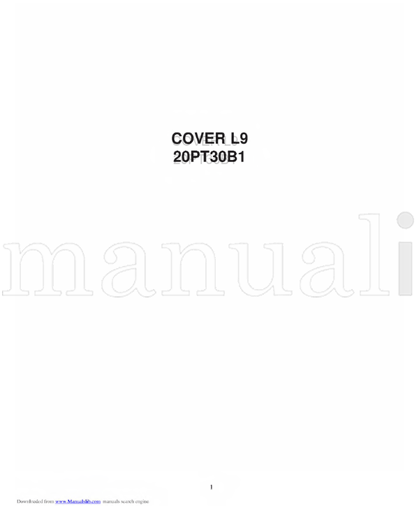 Philips 20PT30B1 (40 pages) TV Operating Manual