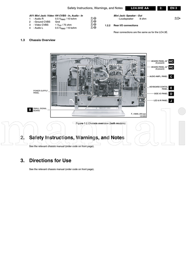 Philips 15270 290906 15802 (38 pages) TV Service Manual