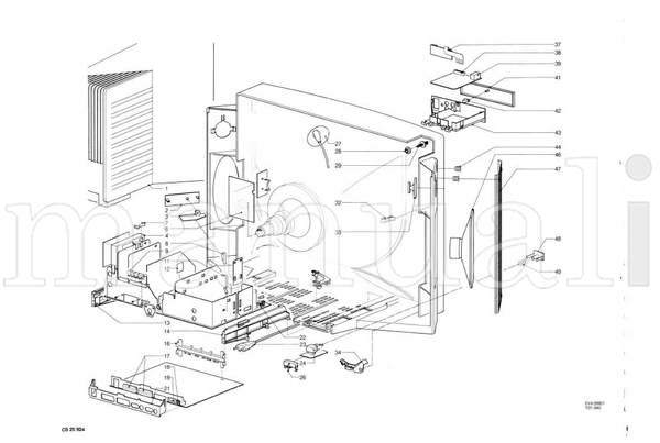 Philips RC591 TO3-945 2x630 785x548x462 46-118 118-300 470-861 (61 pages) TV Service Manual