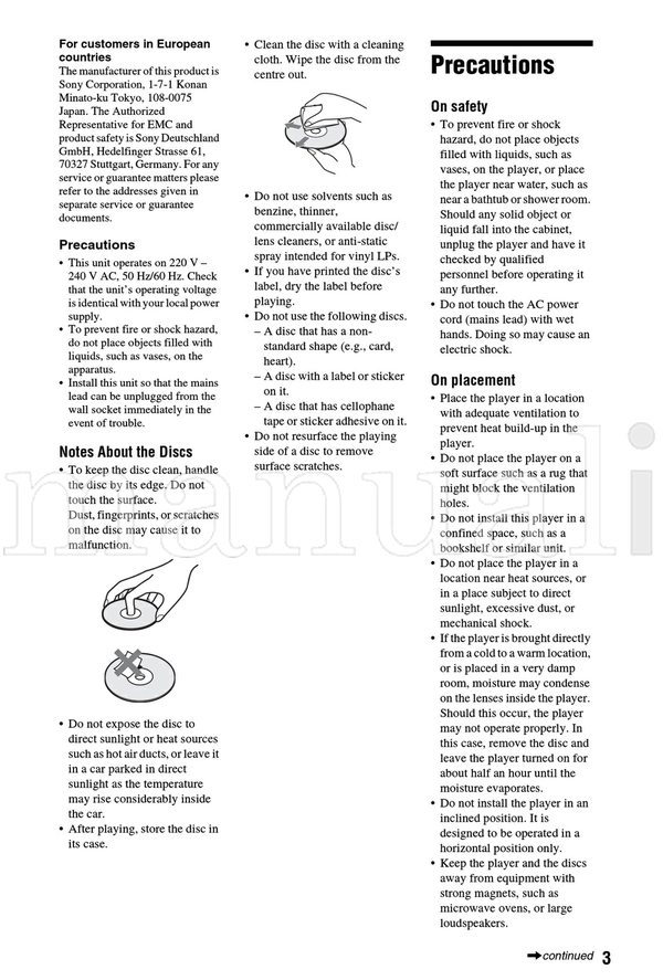 Sony BDP-S550 75 pages Blu-Ray DVD Player Operating Manual