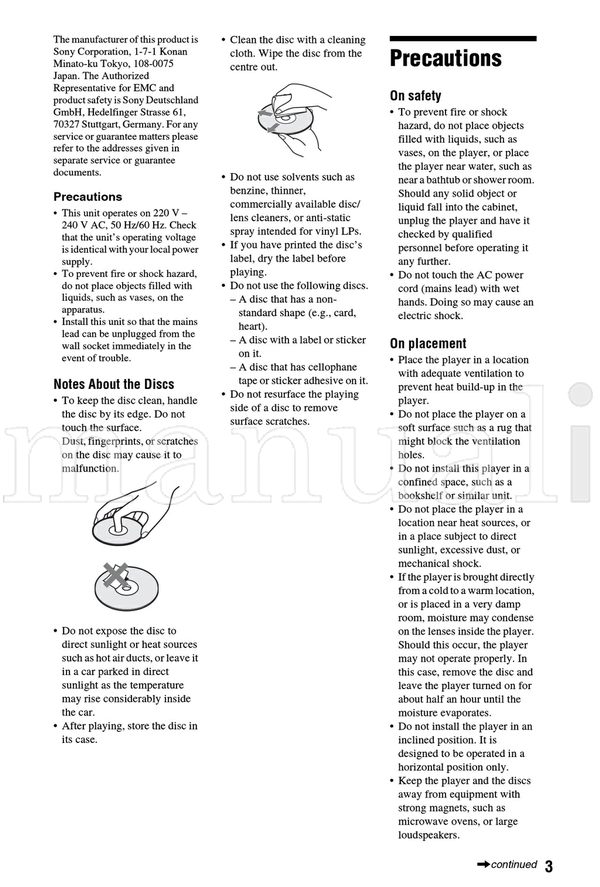 Sony BDP-S350 71 pages Blu-Ray DVD Player Operating Manual