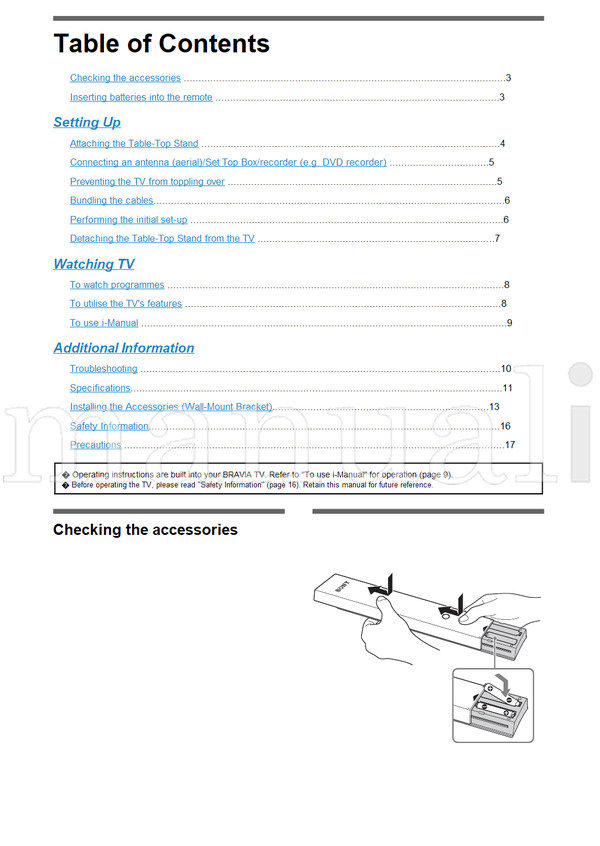 Sony KDL-52HX903 46HX903 46HX803 40HX803 4-180-175 (20 pages) TV Operating Manual