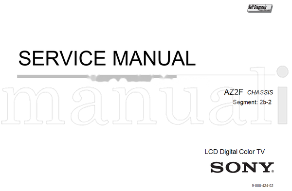Sony KDL-46 55HX820 9-888-424-02 (102 pages) TV Service Manual