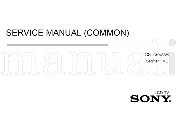 Sony 9-888-148-02 9-888-148-Ax 9-888-148-Cx 9-888-148-Ex (78 pages) TV Service Manual