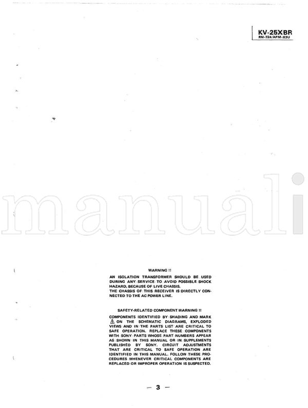 Sony SCC-595B-A P2BcHAss1s 114-degree 75-ohm 408mVrms SU-171 (126 pages) TV Service Manual